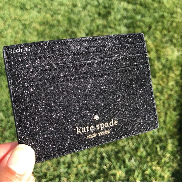 Kate Spade Shimmy Glitter Card Holder - Picture 7 of 7